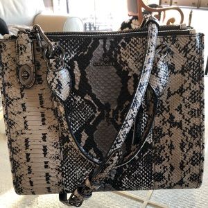COACH Snakeskin Bag with Crossbody Strap
